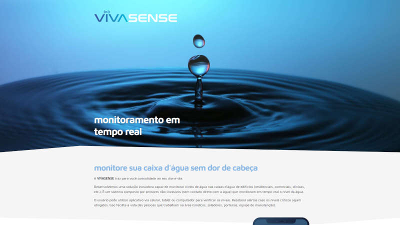 Vivasense website screenshot