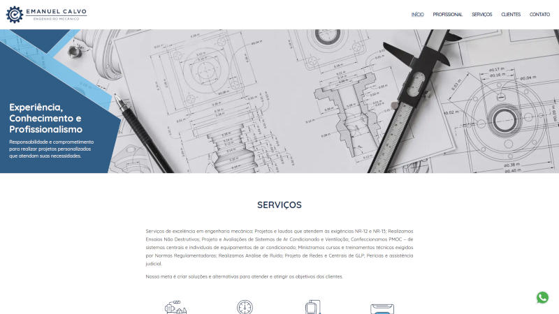 Emanuel Calvo website screenshot