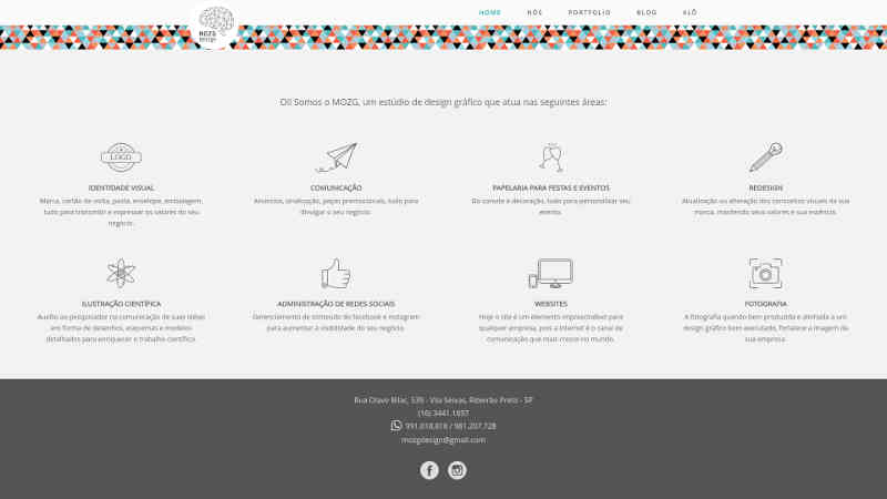 Mozg Design website screenshot